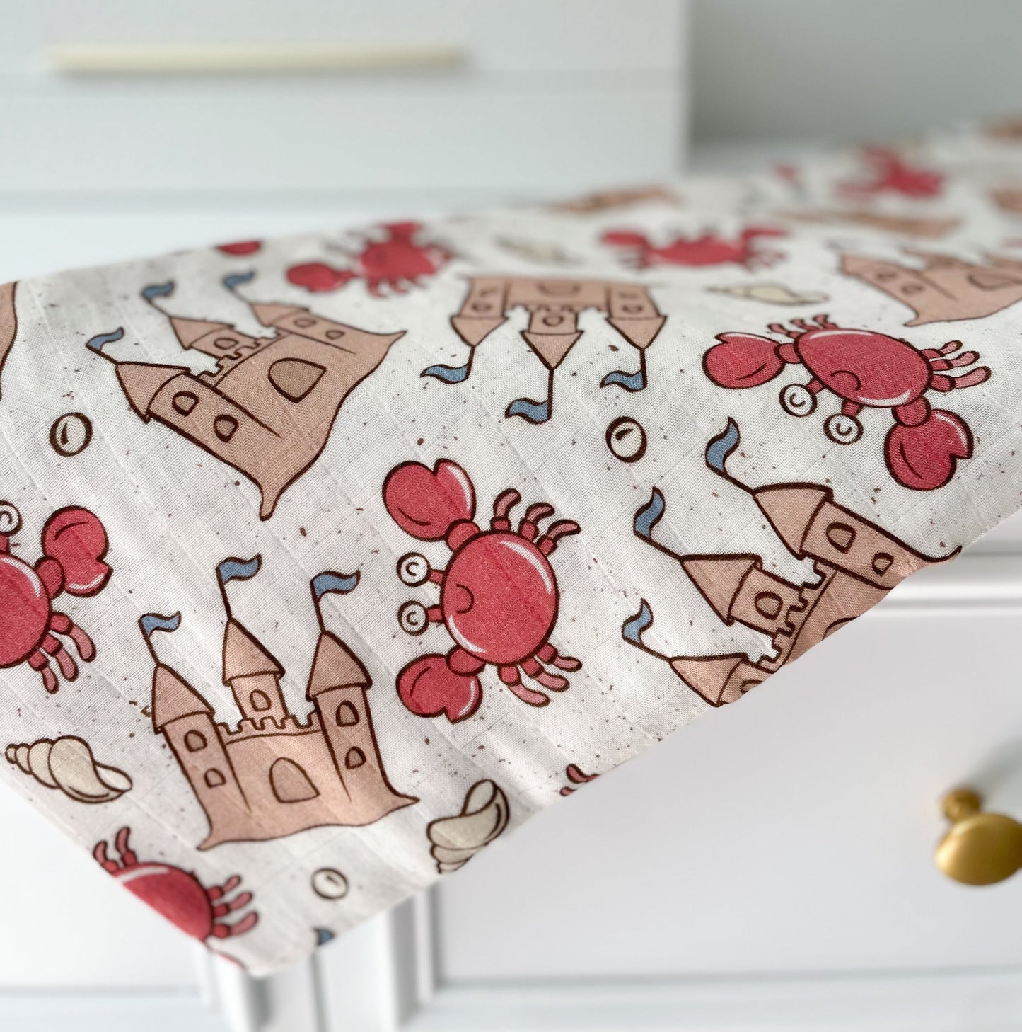 Mousseline 70% bambou - Petit Crabe 🦀