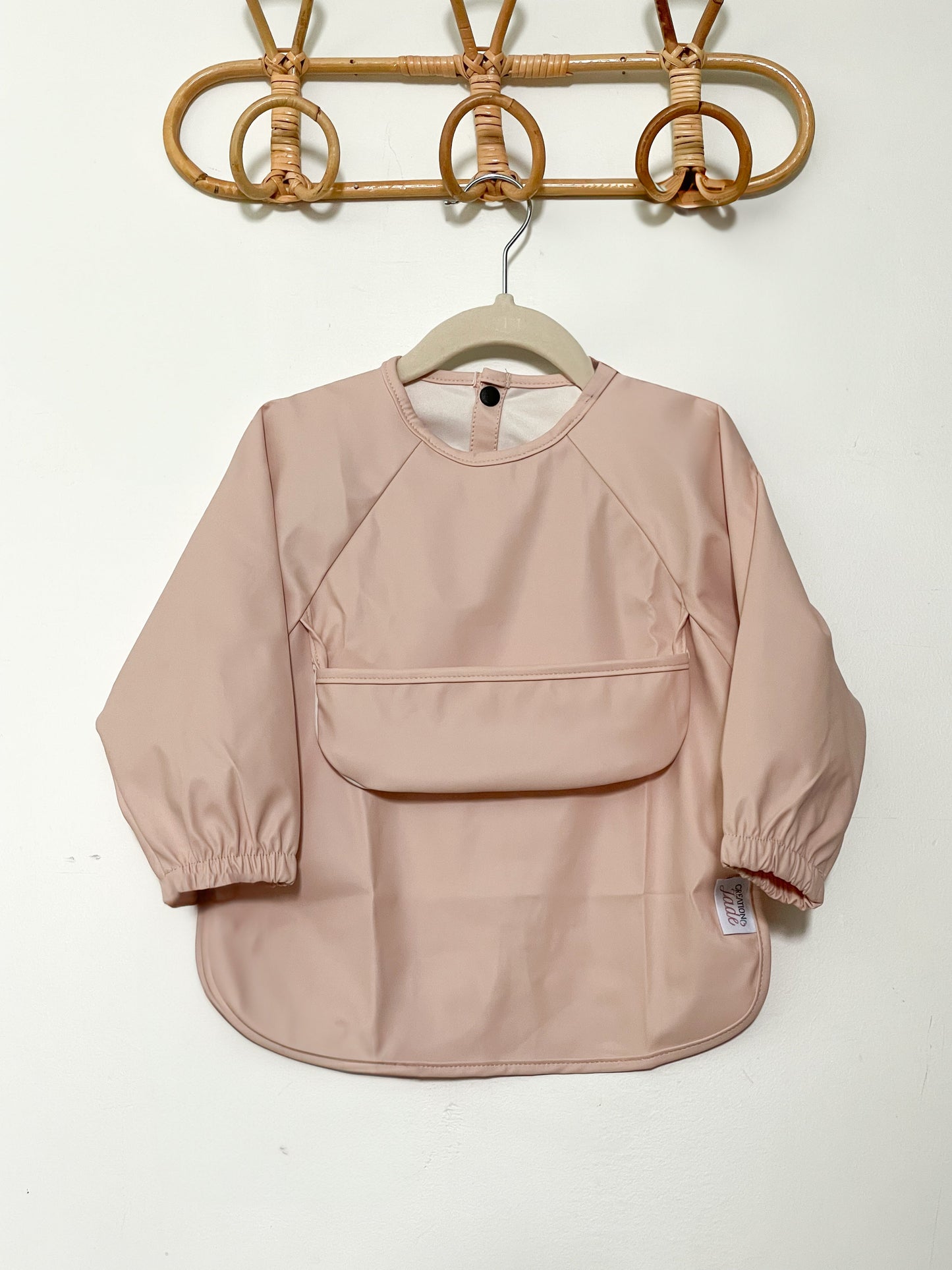 Bavette manches longues - Poche haute - Rose doux