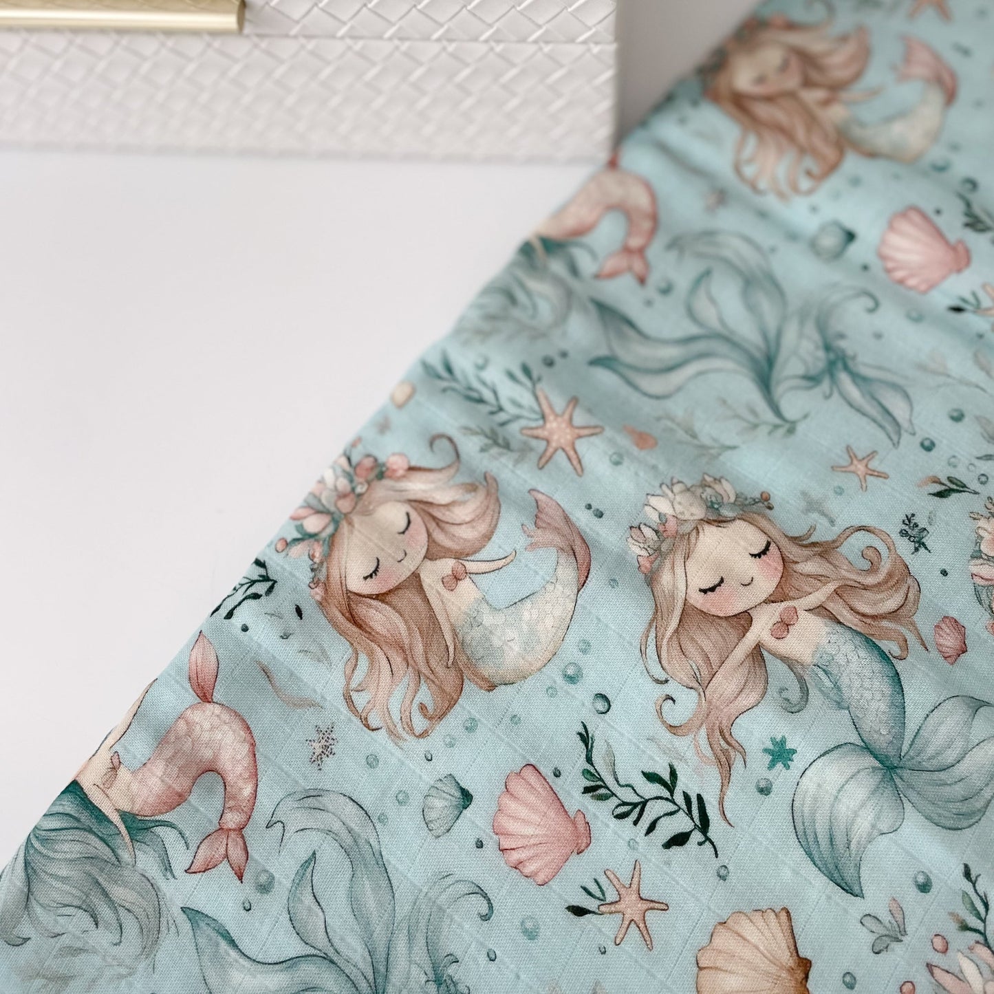 Mousseline 70% bambou - Sirène