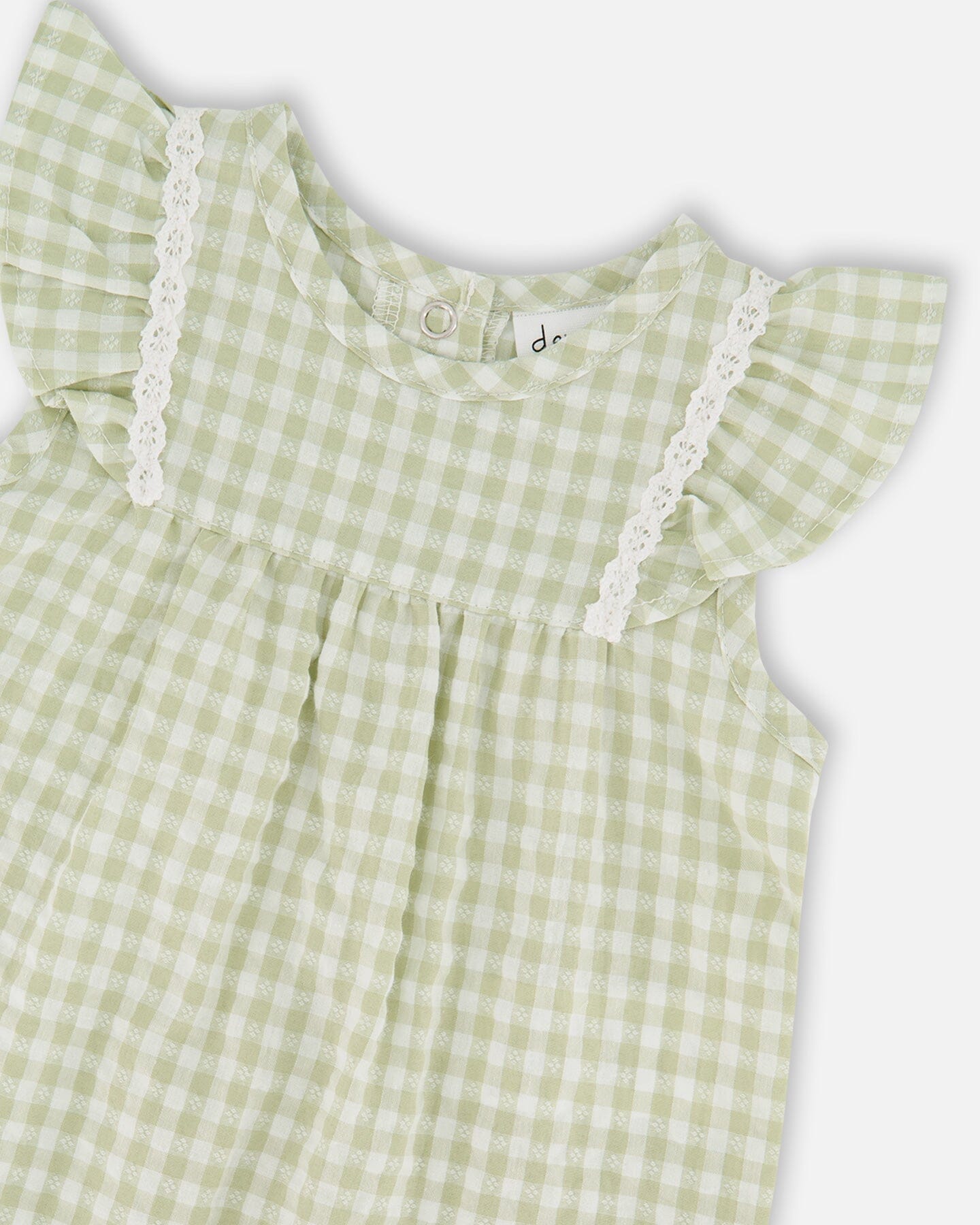 Barboteuse – Vichy vert