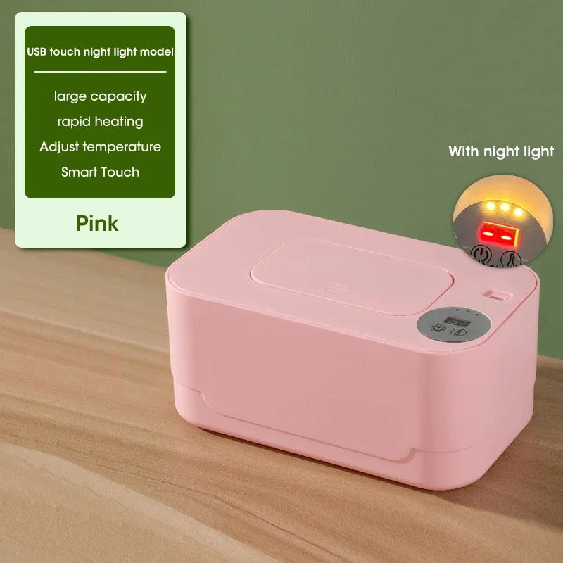 Baby Wipes Warmer with LED Display – USB, Portable, and Constant