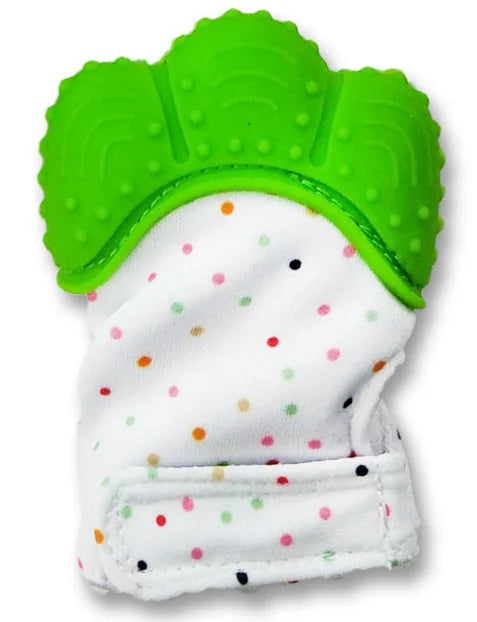Gant de dentition en silicone – Mitaines anti‑mordillage pour bébés (0–12 mois)