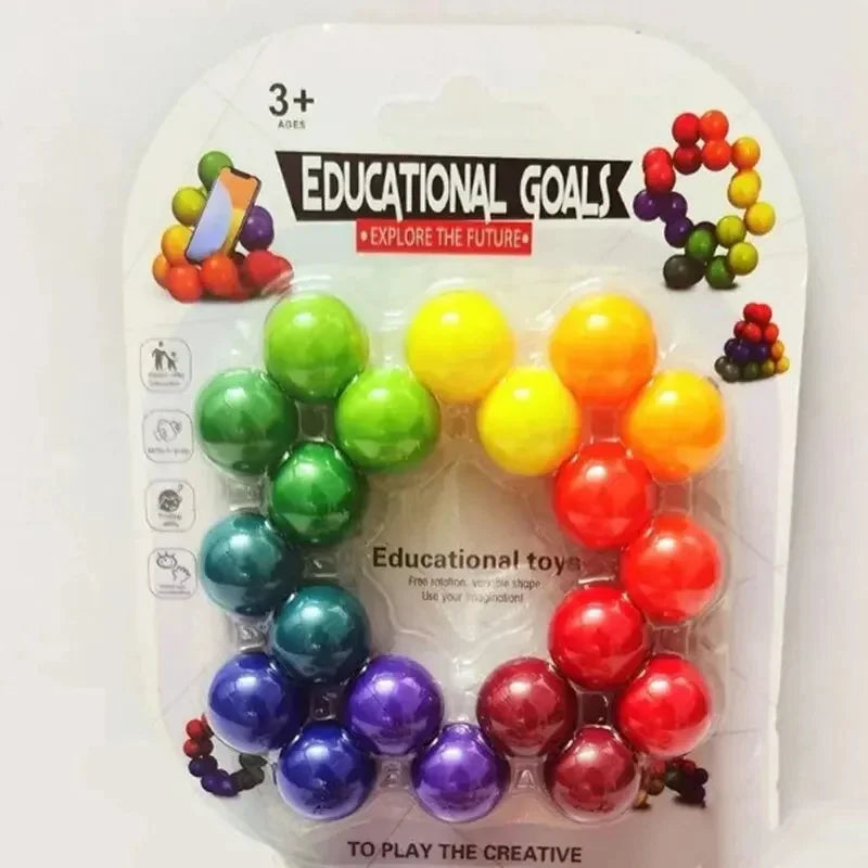 Sensory Fidget Toy – Balle Éducative 3D Rotative