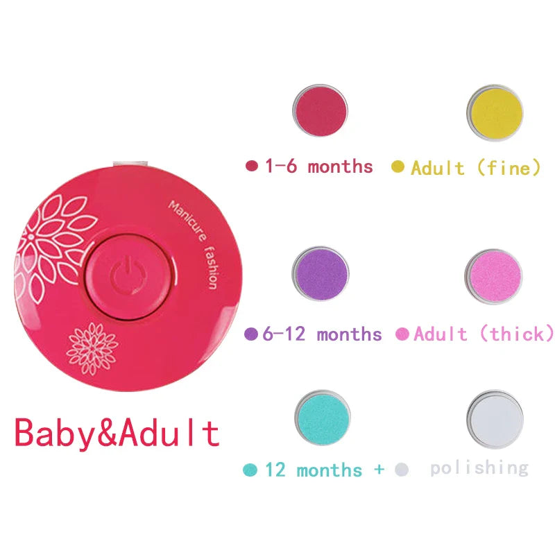 Lime électrique pour ongles de bébé – Trimmer doux et sécurisé pour nouveau‑nés