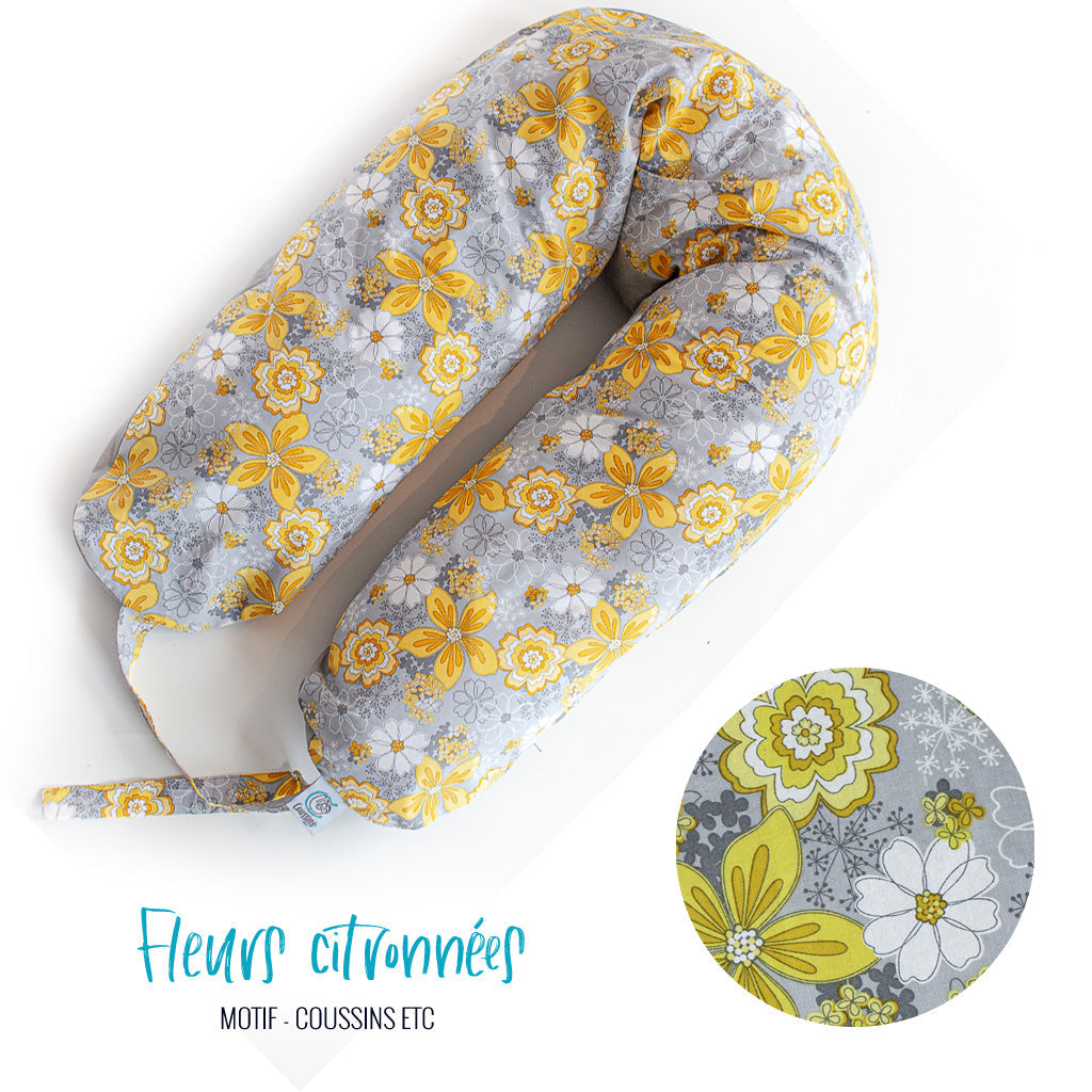 Coussin etc. "Fleurs Citronnées"