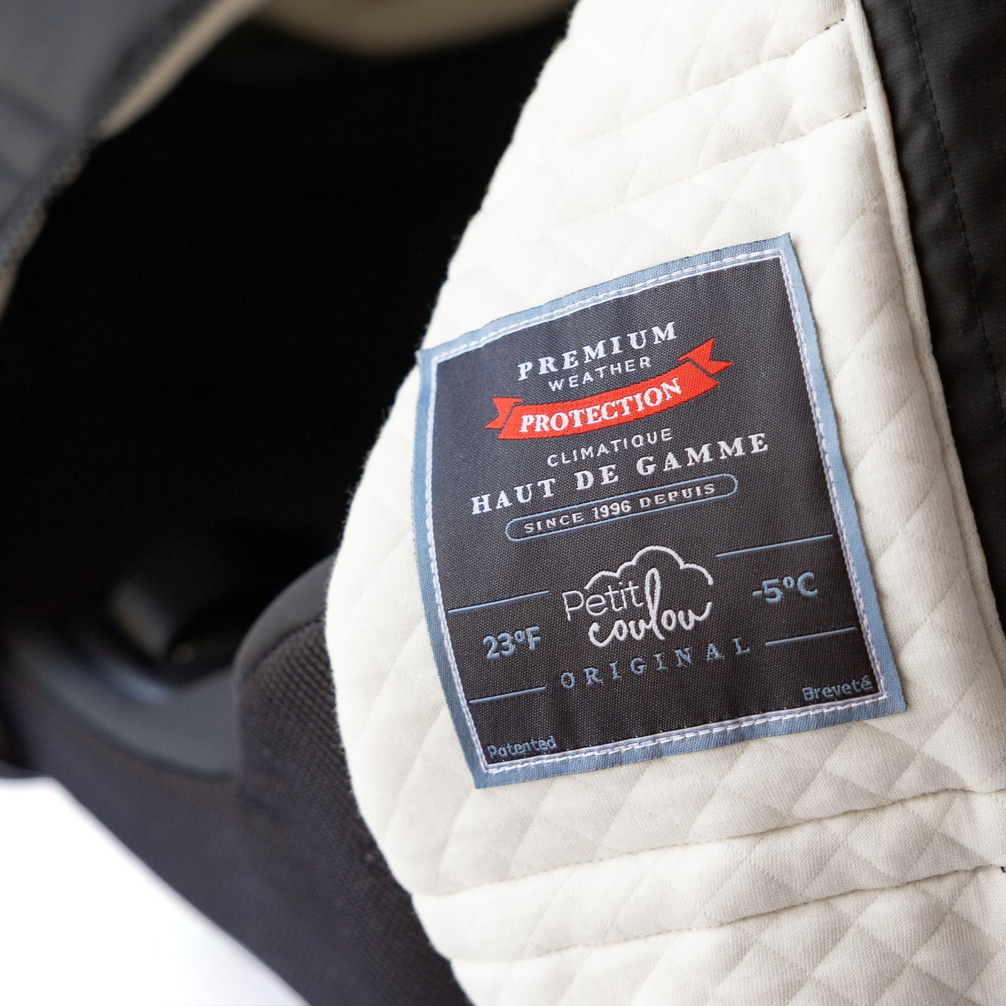 Housse légère pour siège d'auto (-5°C à 15°C)