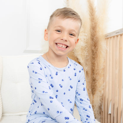 Pyjama bambou - Enfant - Bleuets (2-3-5-6-7T)