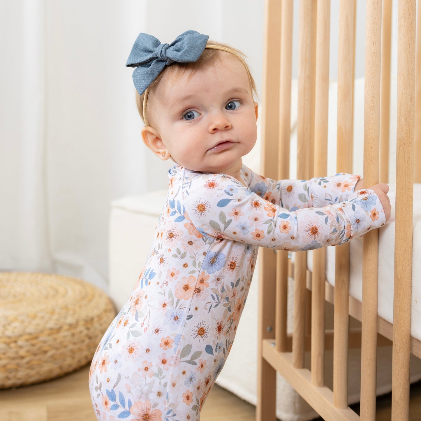 Pyjama bambou - Bébé - Fleurs - Esmée ( 0-3 , 12-18, 18-24mois)