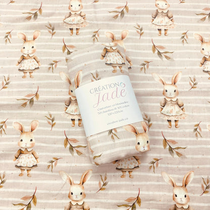 Mousseline Création Jade - bambou & coton - Madame Lapin