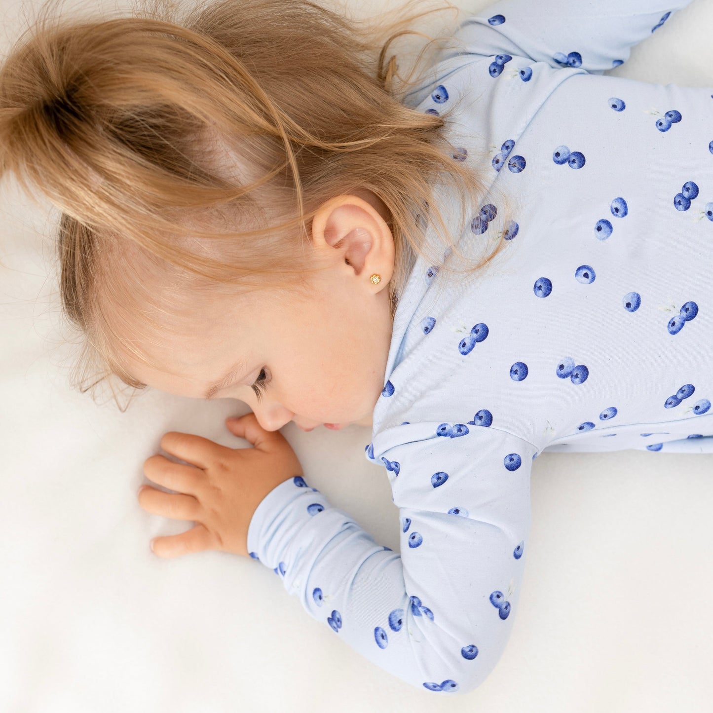 Pyjama bambou - Enfant - Bleuets (2-3-5-6-7T)
