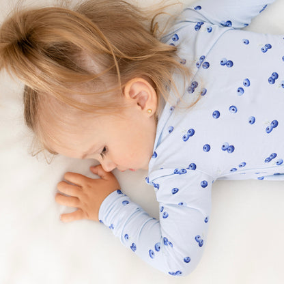 Pyjama bambou - Enfant - Bleuets (2-3-5-6-7T)