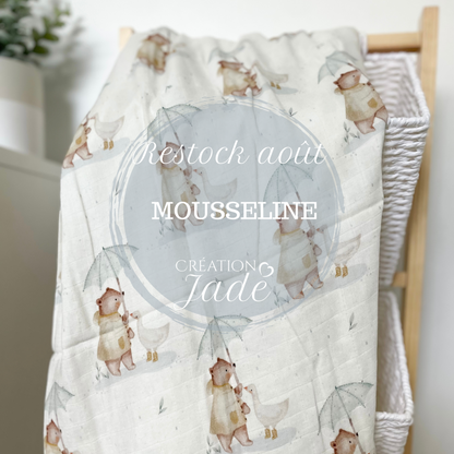 Mousseline Création Jade - bambou & coton - Parapluie