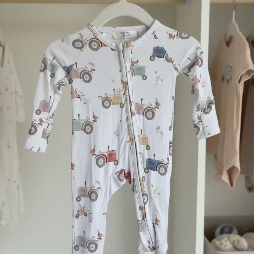 Pyjama bambou - Bébé - Tracteurs