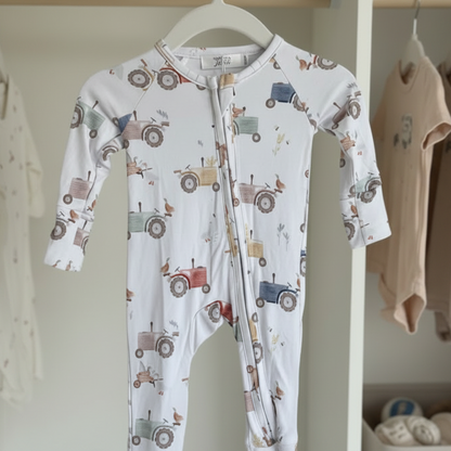 Pyjama bambou - Bébé - Tracteurs