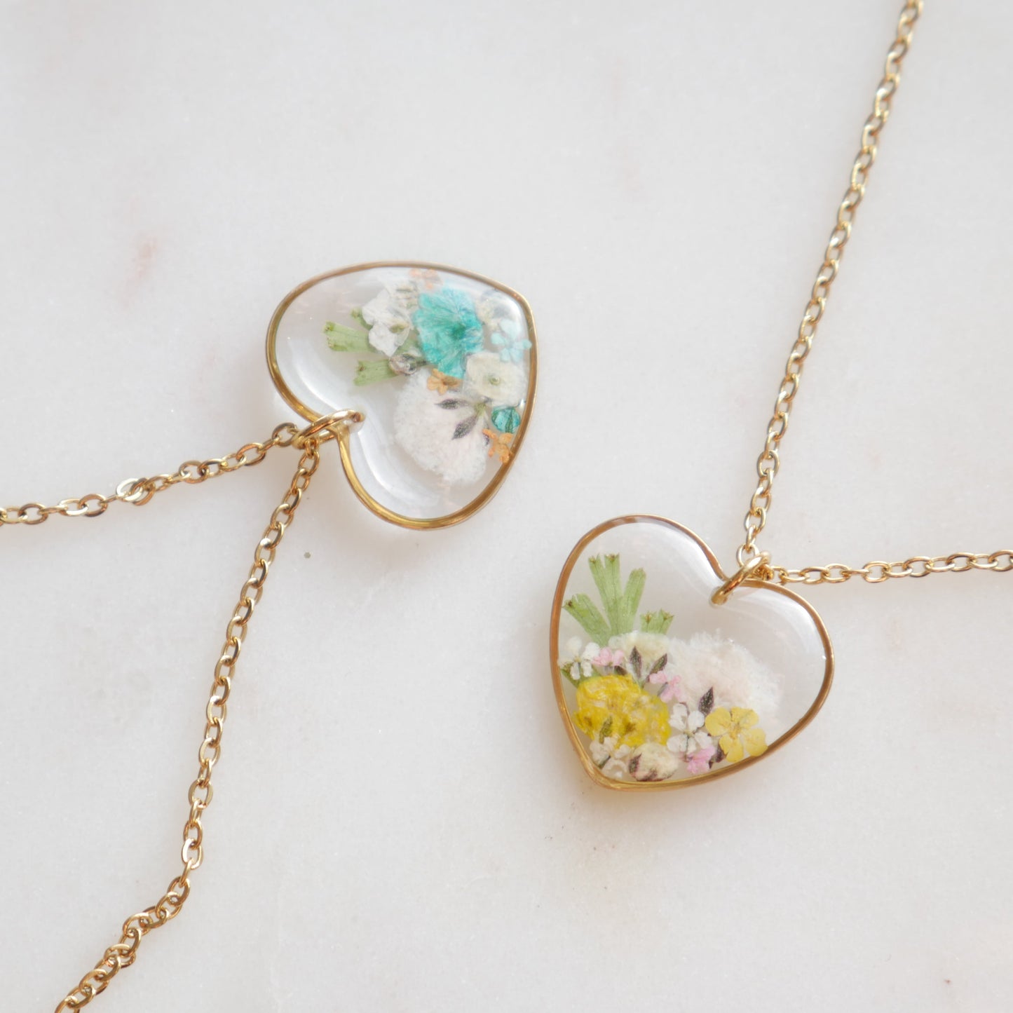 Bouquet necklace - heart (medium)