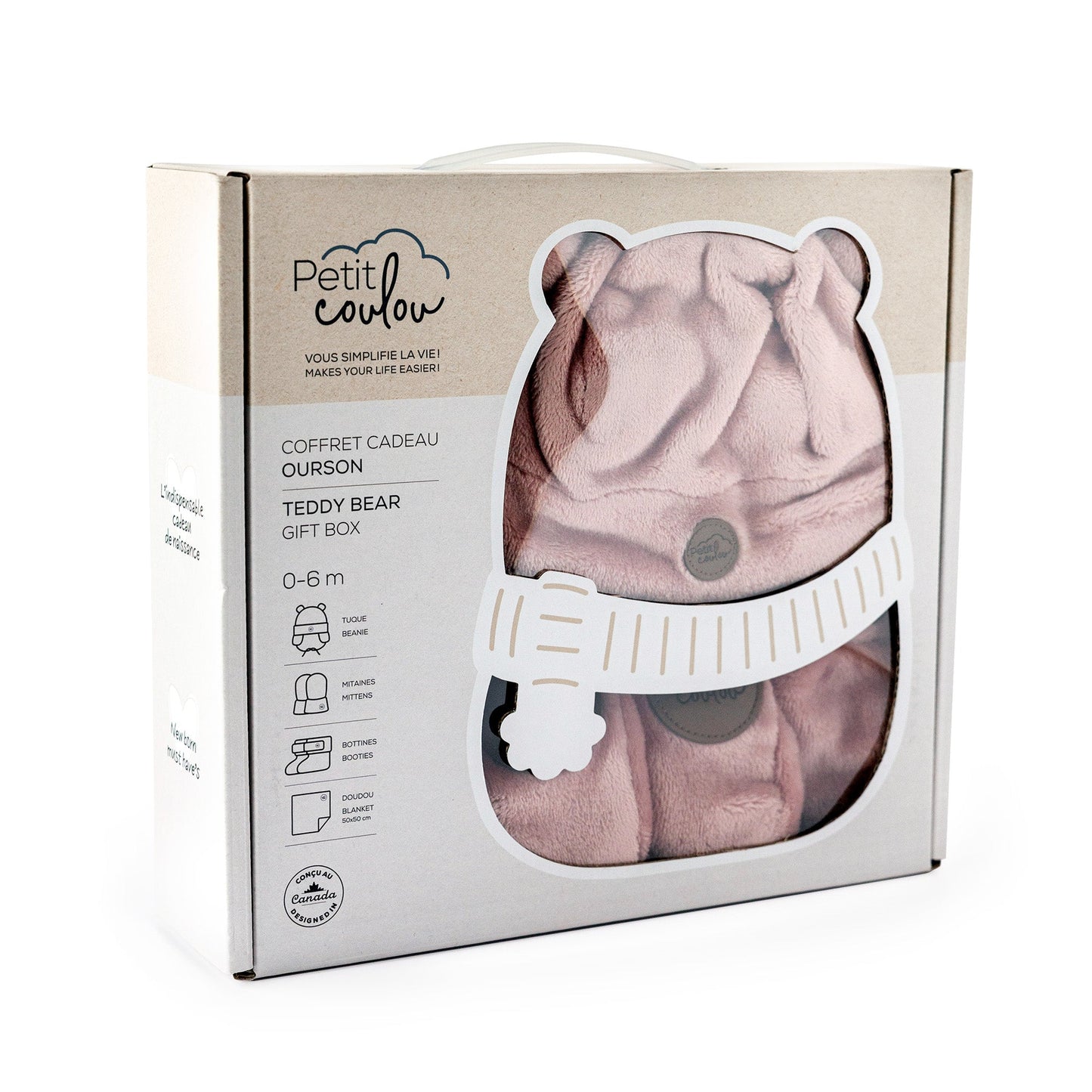 Minky Bear Baby Gift Set (4 accessories)