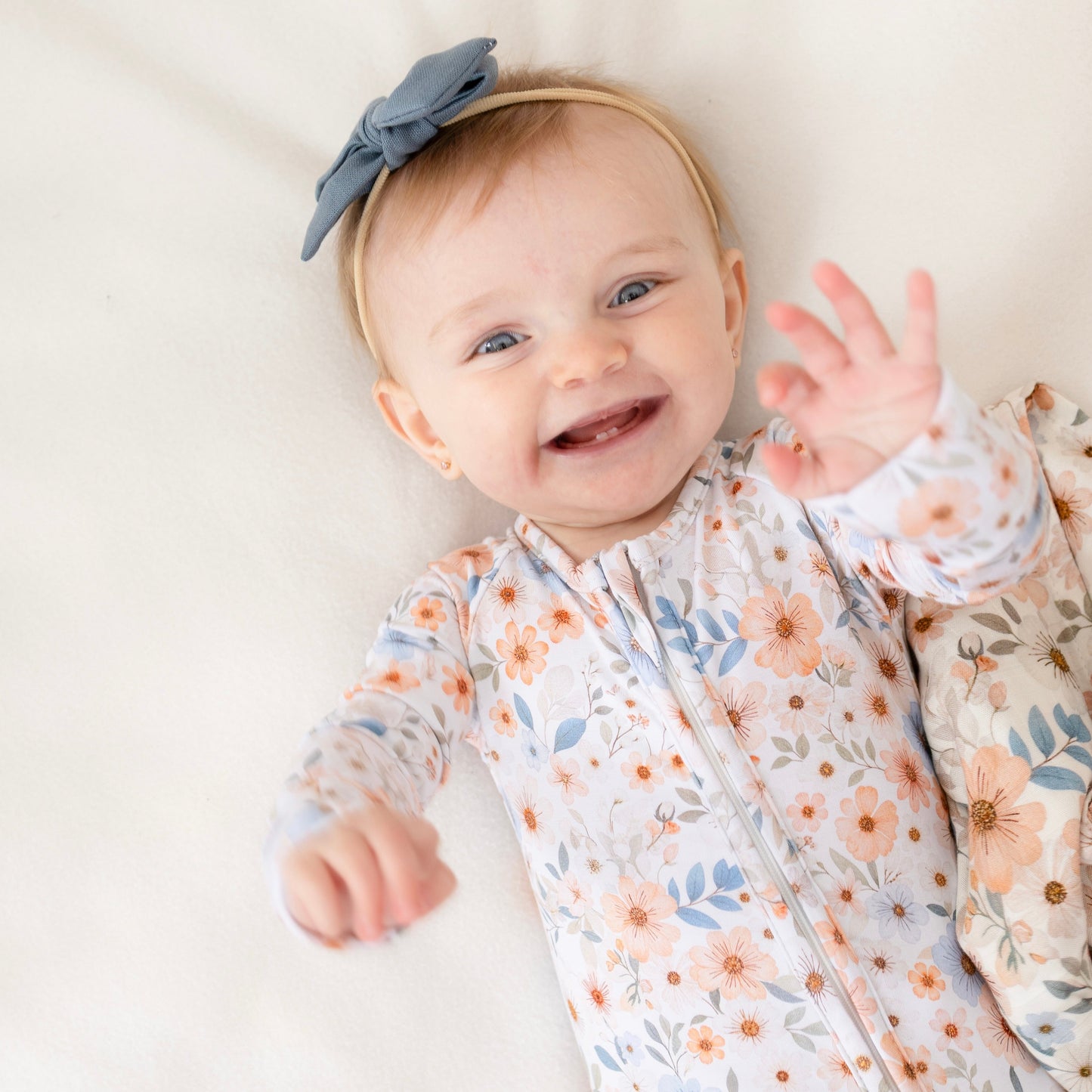 Pyjama bambou - Bébé - Fleurs - Esmée ( 0-3 , 12-18, 18-24mois)