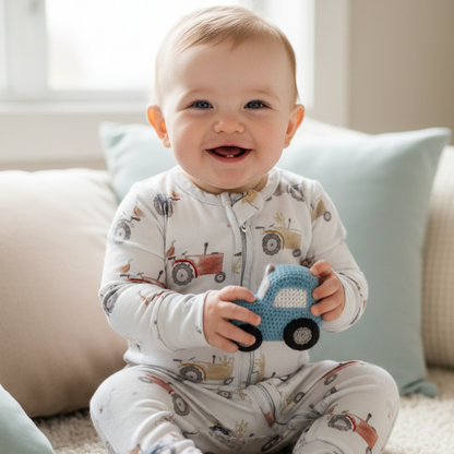Pyjama bambou - Bébé - Tracteurs