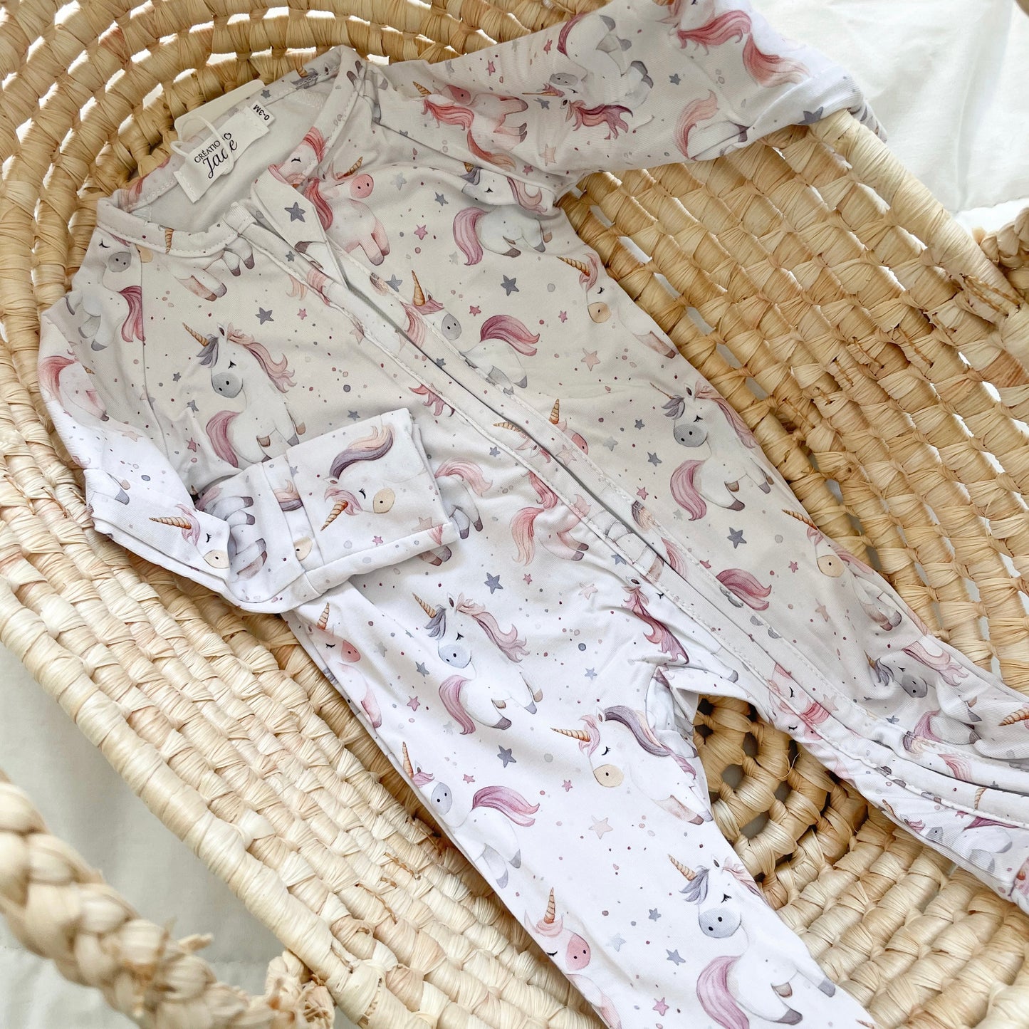 Pyjama bambou - Bébé - Lily la Licorne (0-3, 3-6, 12-18, 18-24mois)