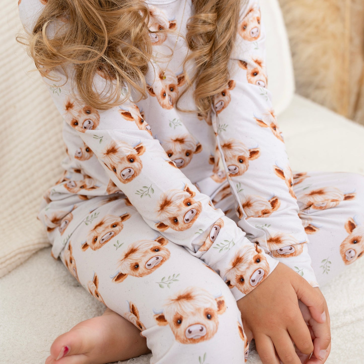 Pyjama Bambou - Enfant - Vache highland