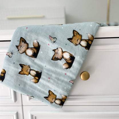 Mousseline 70% bambou - Petit renard