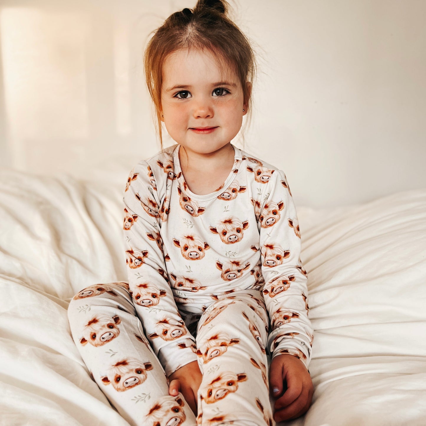 Pyjama Bambou - Enfant - Vache highland
