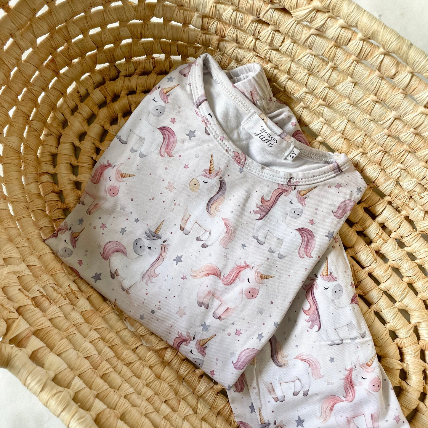 Pyjama Bambou - Enfant - Lily la licorne ( 2T à 5T)