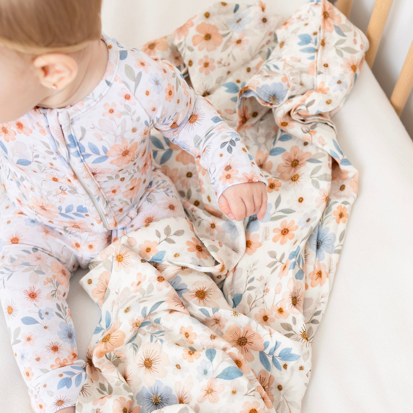 Pyjama bambou - Bébé - Fleurs - Esmée ( 0-3 , 12-18, 18-24mois)