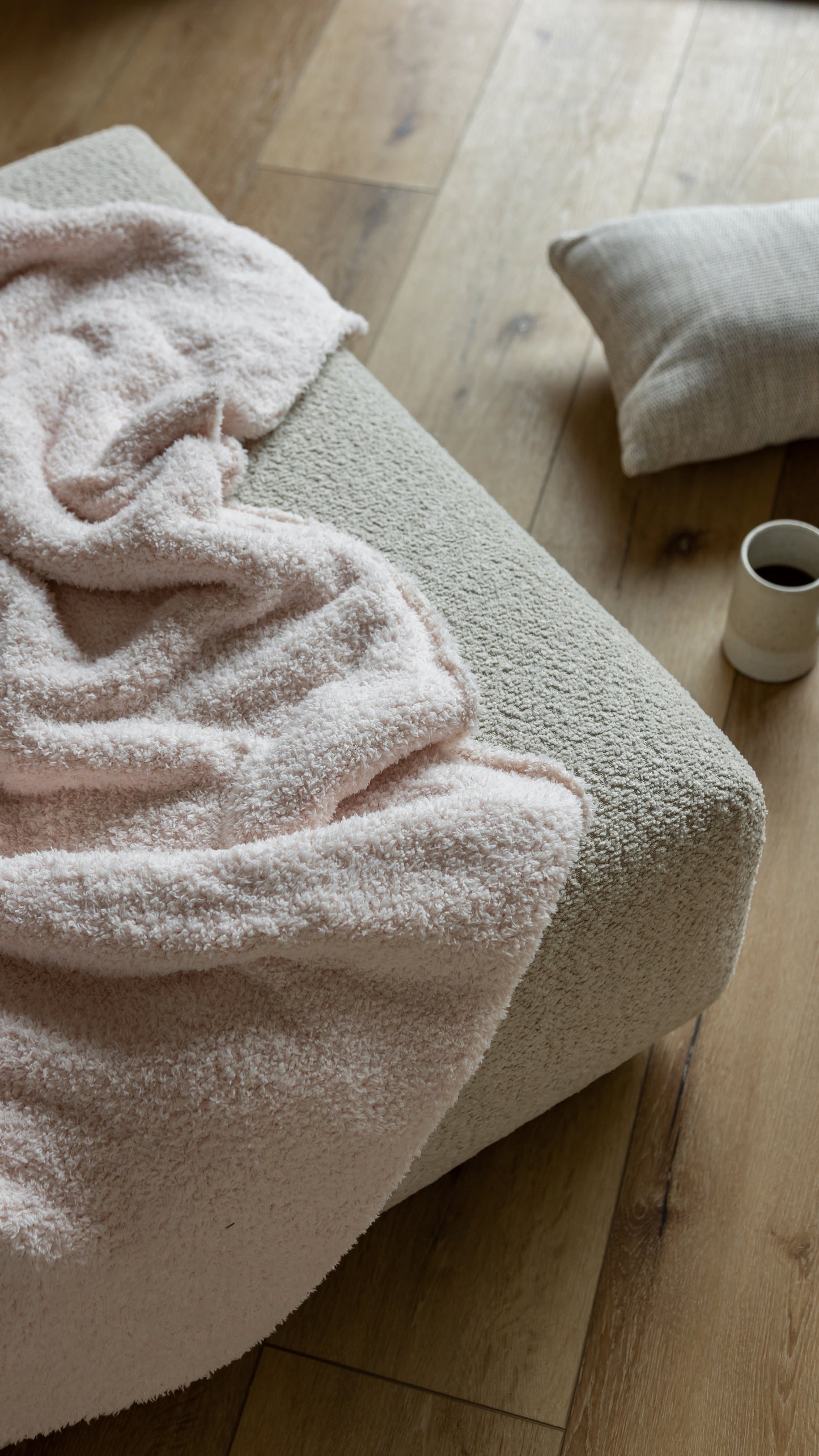 Couverture Tricotée Lourd – Primrose Pink Solid