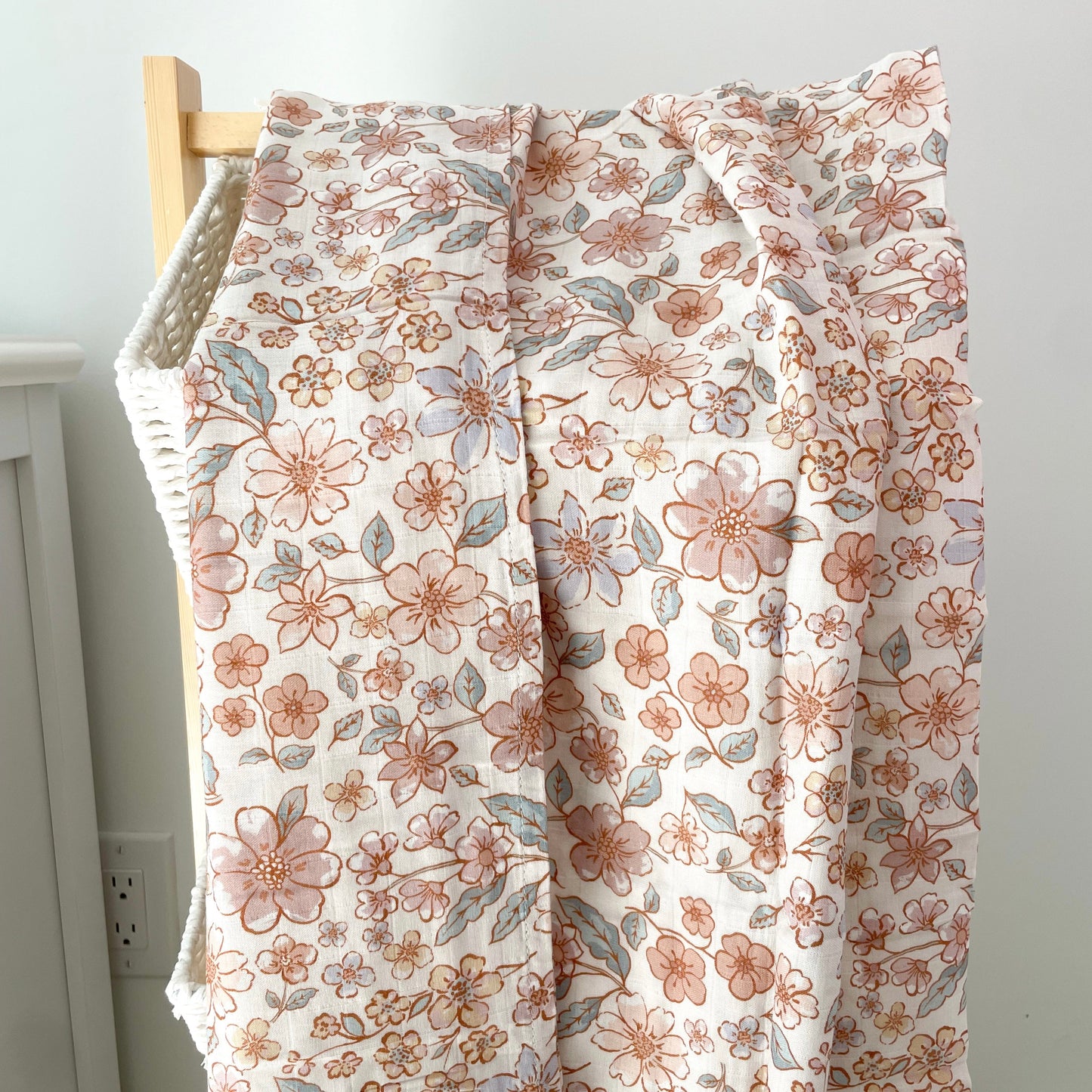 Mousseline Création Jade - bambou & coton - Fleurs - May