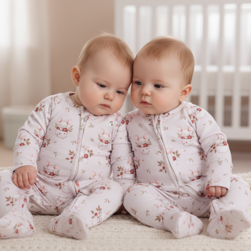 Pyjama bambou - Bébé - Lydia - Lapine et Souris