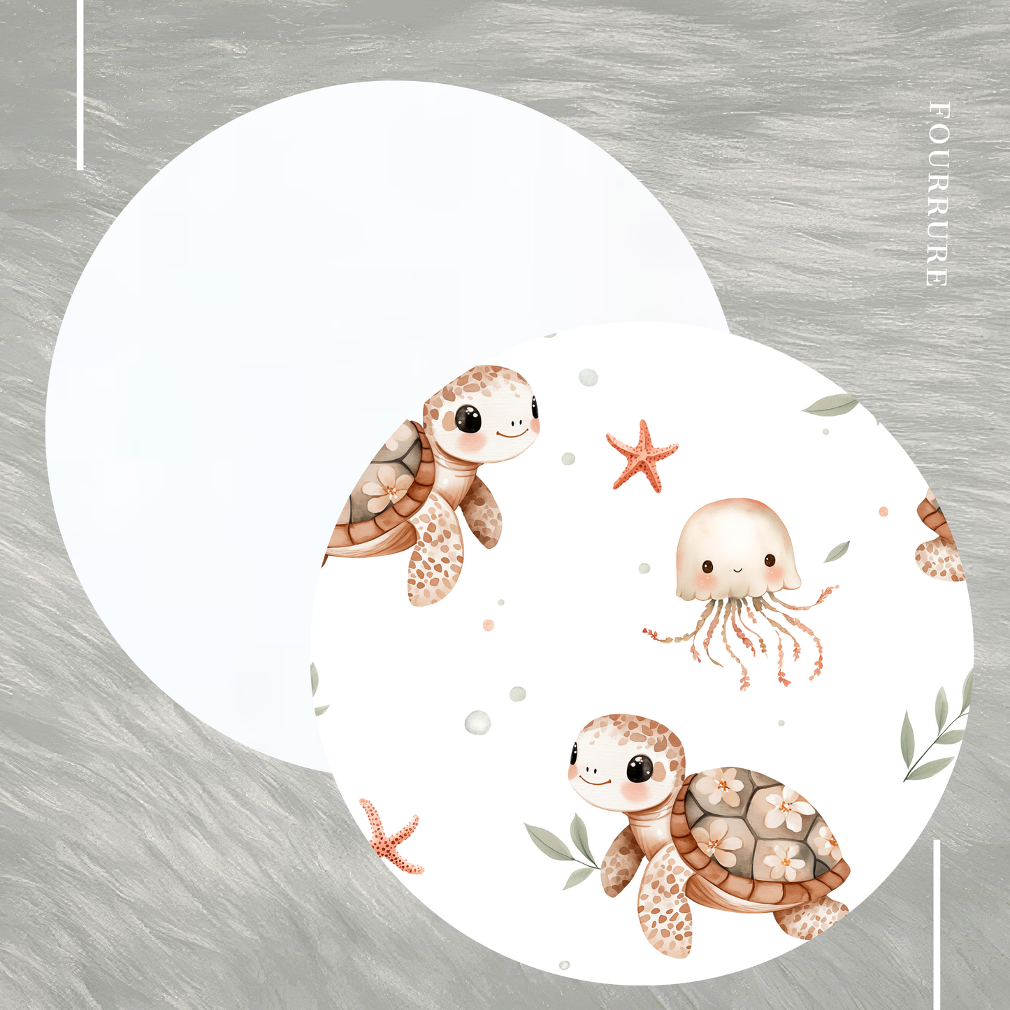 Doudou Minky & Fourrure - Tatiana la tortue