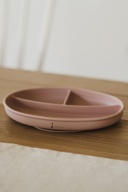 Assiette à succion divisée en silicone