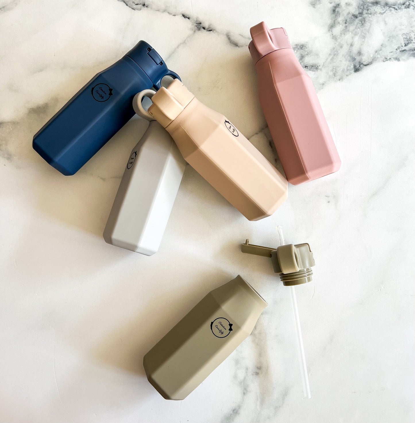Reusable straw bottle