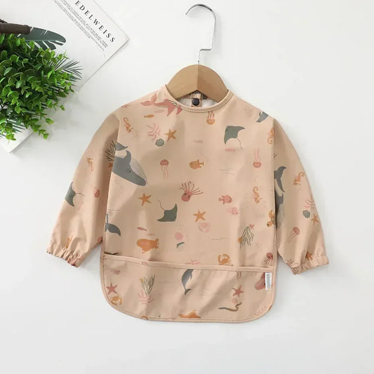 Bavoir baleine rose