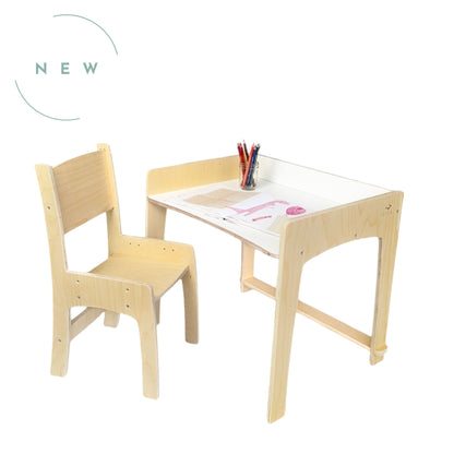 LUMEN – Bureau et chaise pour enfant  Table d’étude à hauteur ajustable