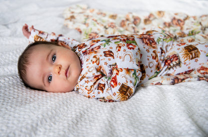 Highland Cow Cowboy Western Pajamas