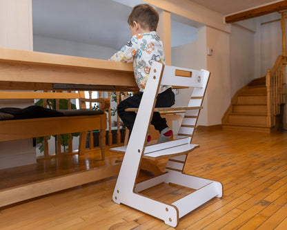 Convertible wooden high chair for children - The Mini Evolue