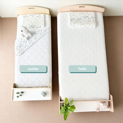 CHERRY JUNIOR – Lit Montessori au sol avec étagères