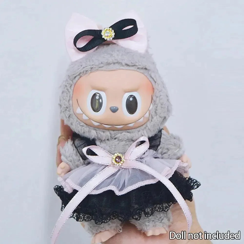 Costume diable et ange Labubu gris