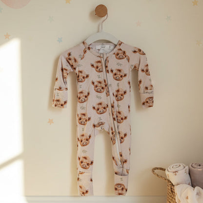Pyjama Bambou  - Bébé - Vache highland