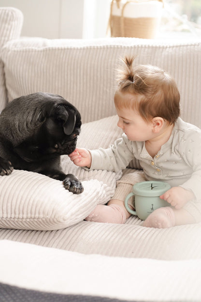 Tasse d'apprentissage 2 en 1 pour collation et liquide