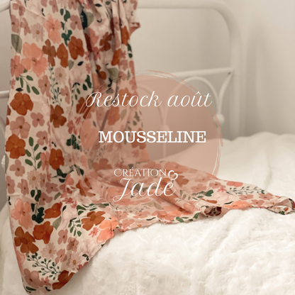 Mousseline Création Jade - bambou & coton - Laurence ( Dernière chance)