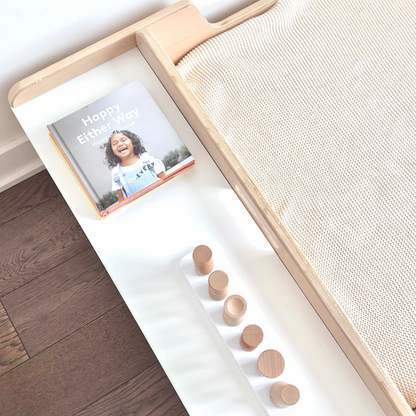 CHERRY FULL – Lit Montessori au sol avec étagères