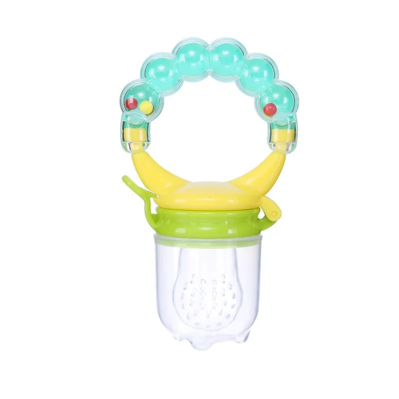 Grignoteuse de bebe verte et bleue