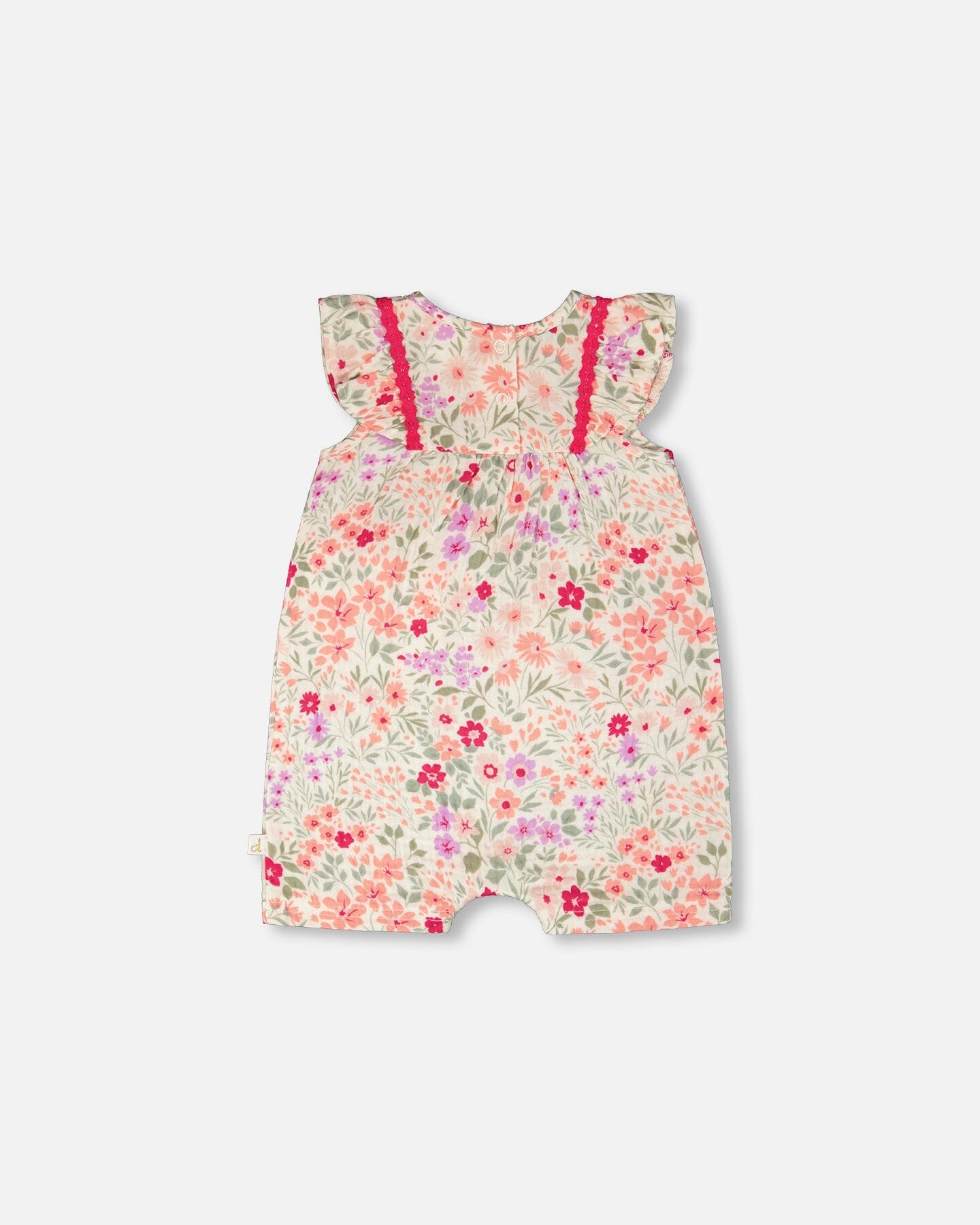 Romper - Off-white floral print
