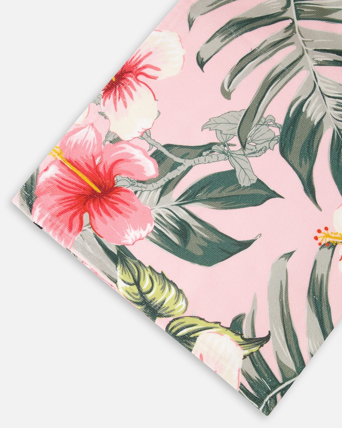 Serviette de plage – Motif hibiscus rose
