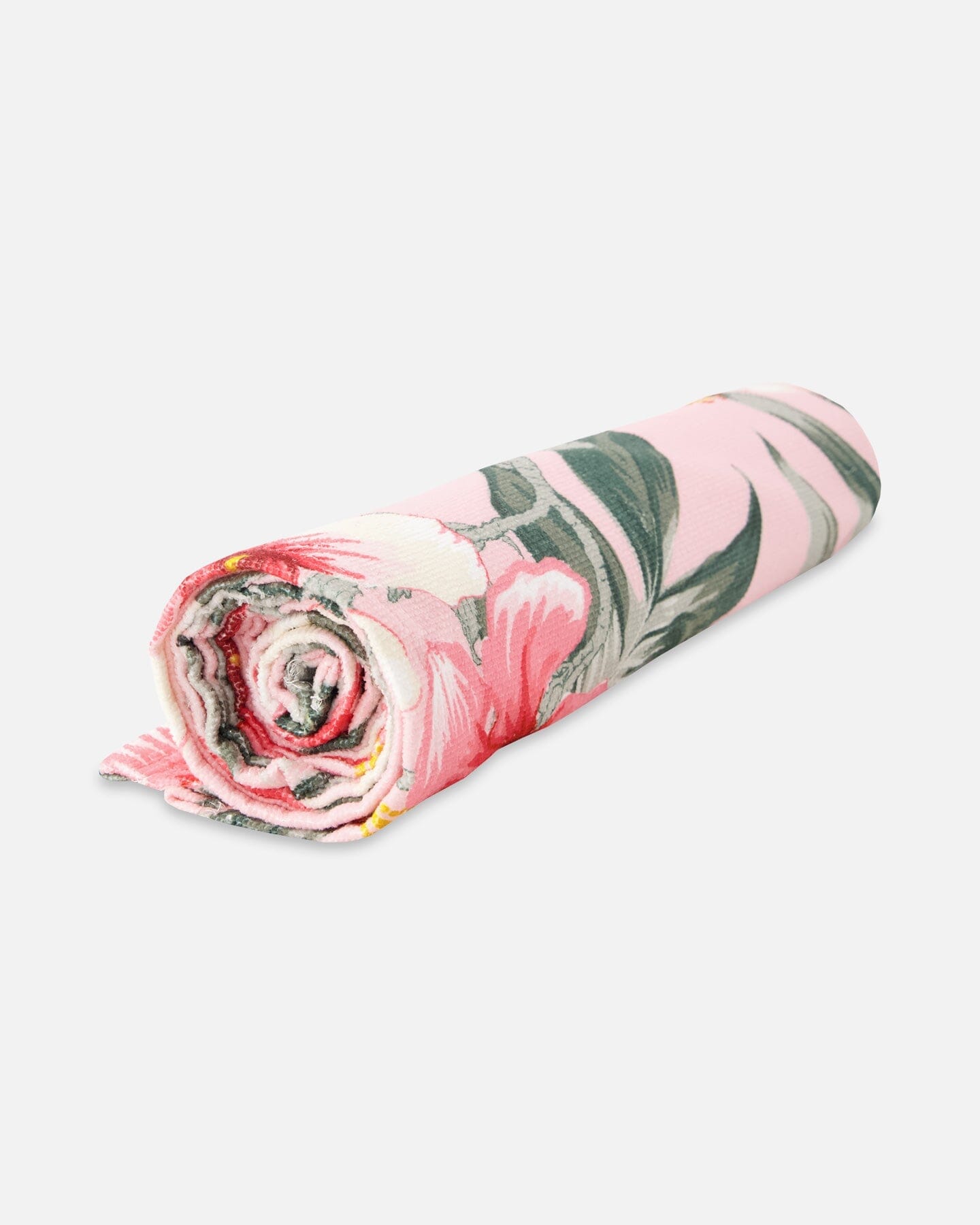 Serviette de plage – Motif hibiscus rose