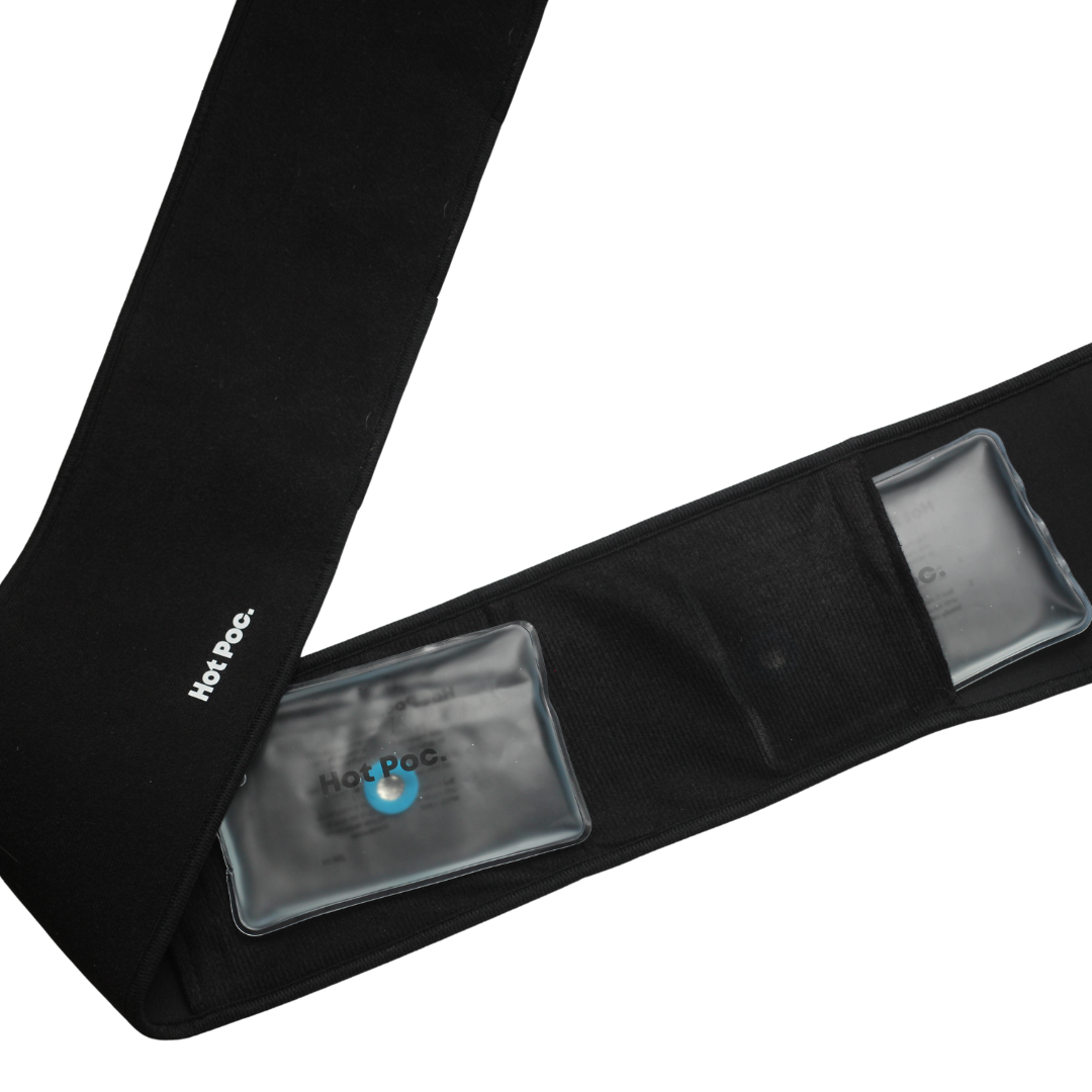 Adjustable lumbar belt and 2 reusable heating pads - Hot Poc medic