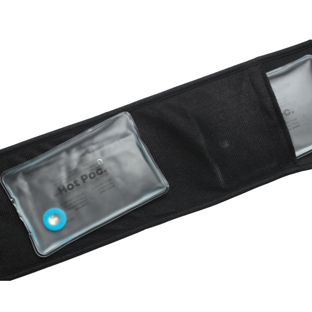 Adjustable lumbar belt and 2 reusable heating pads - Hot Poc medic